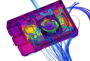 thermal simulation of an electronics enclosure