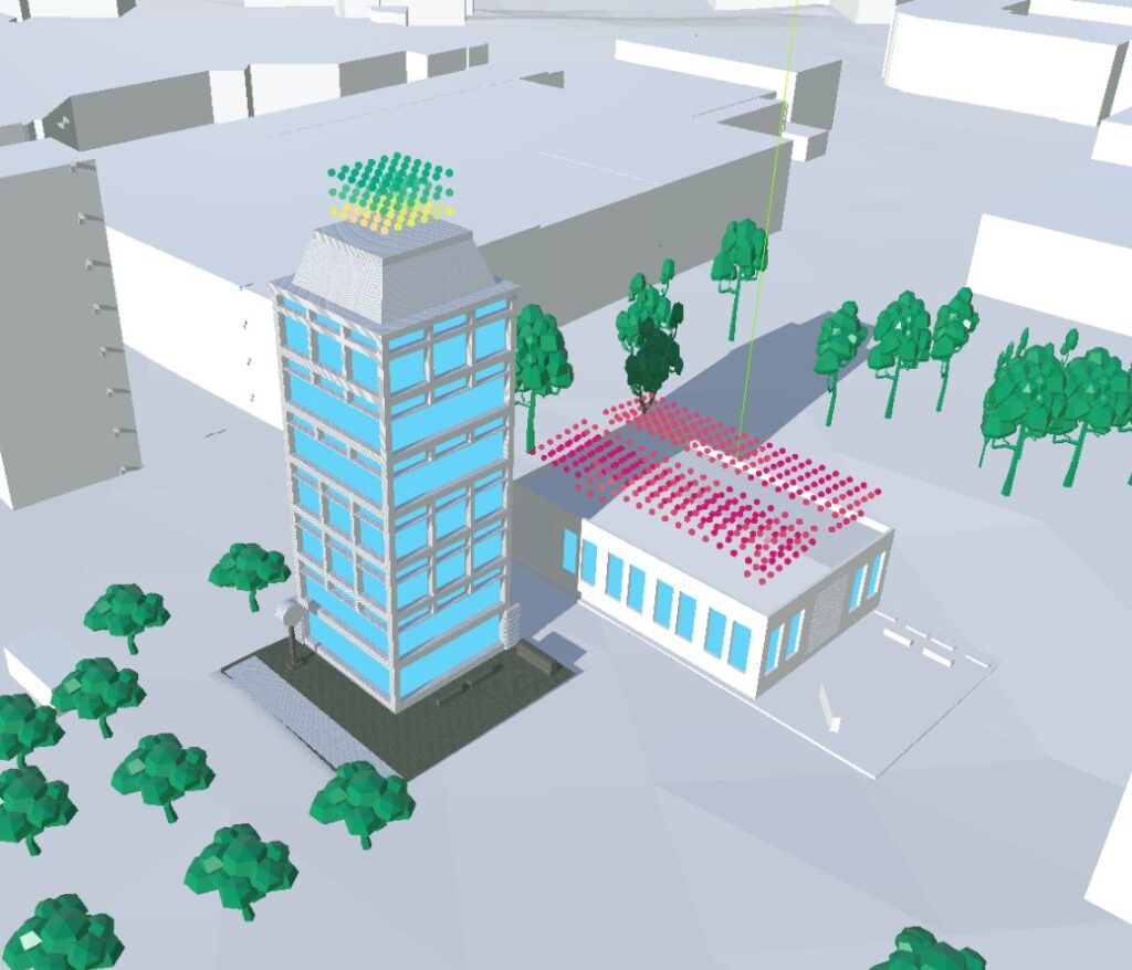 analysis of probe points for wind speed measurement