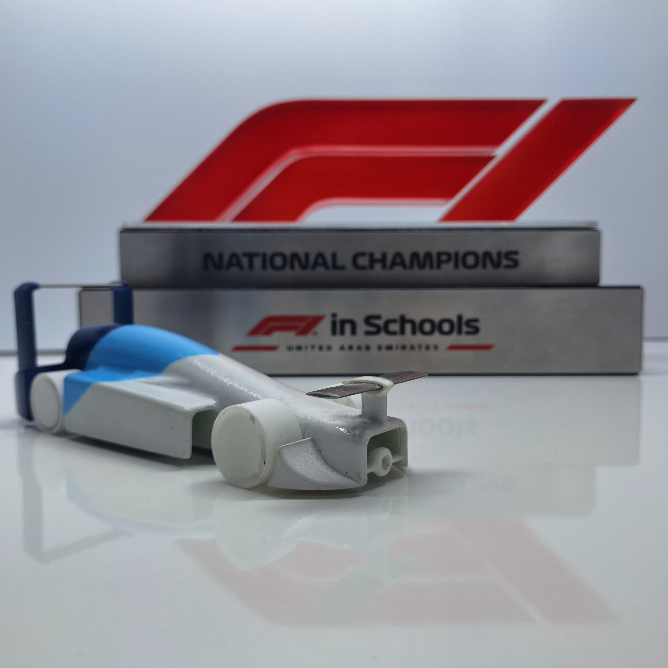 F1 in Schools race car designed by Team Zephyros