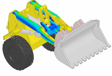 wheel loader arm post processing report image header