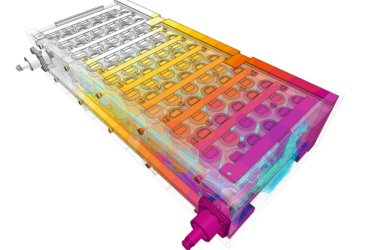 Joule heating simulation