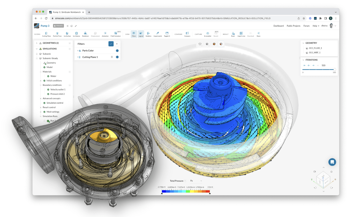 CFD of a Pump with SimScale